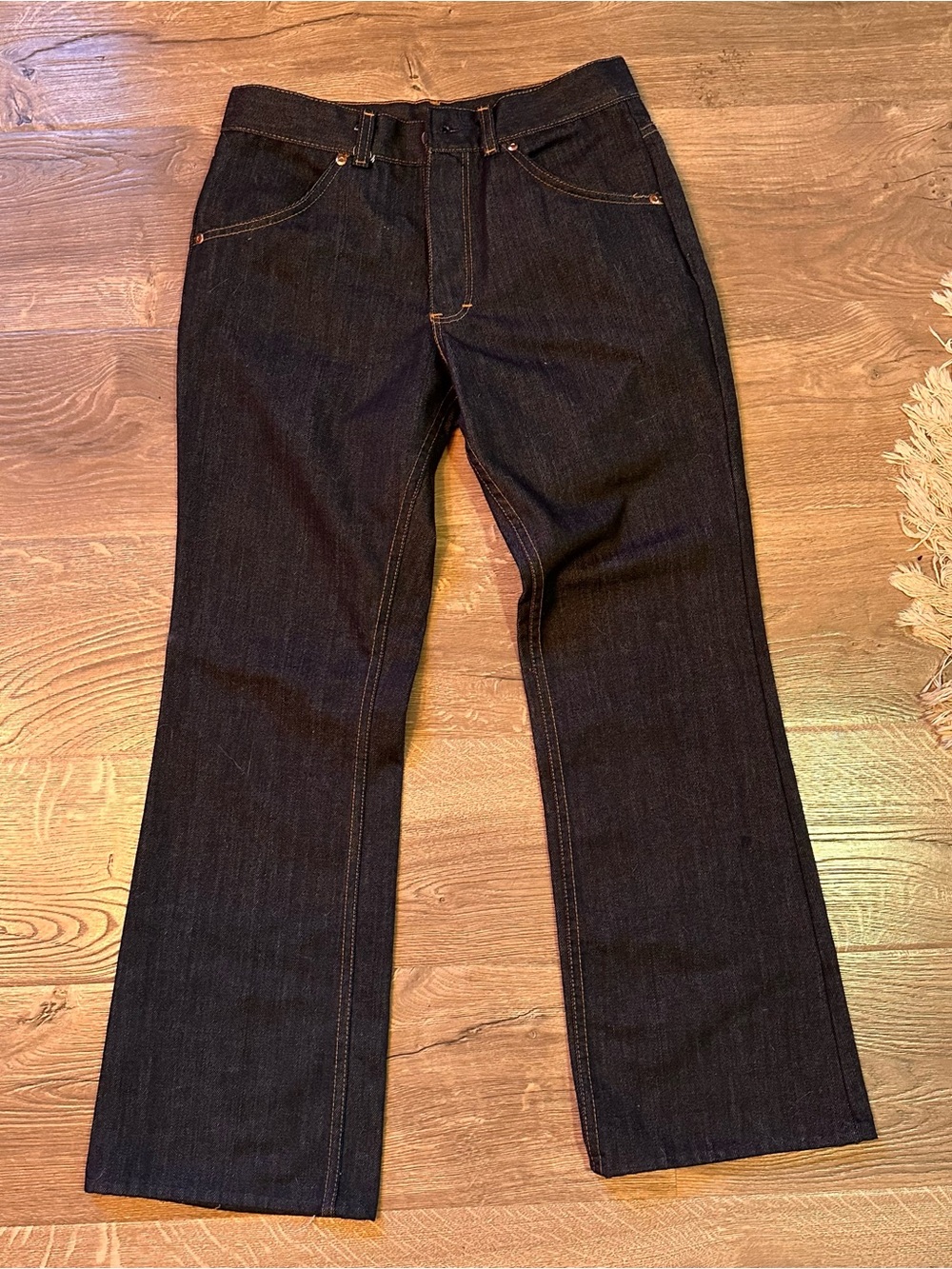 Vintage 70s Sears flare denim jeans 29.5” waist
